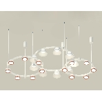 Светильник Ambrella light XR92082020/22 SWH/PPG/FR белый песок/золото розовое полированное/белый матовый GX53, фото 1