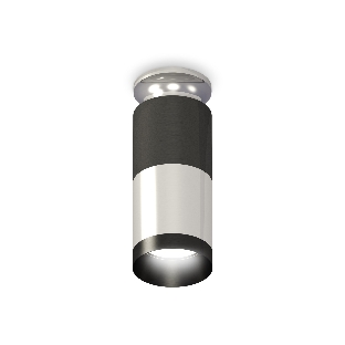 Светильник Ambrella Light XS6305100 PSL/DCH/PBK серебро полированное/черный хром/черный полированный MR16 GU5.3
