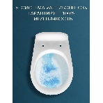Унитаз подвесной безободковый Bau Novo, быстросъемное сиденье микролифт, фото3