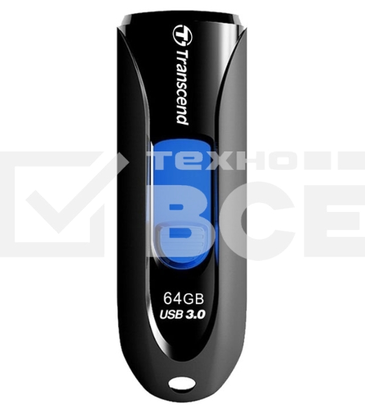 Флэш Диск Transcend USB Drive 64Gb JetFlash 790 TS64GJF790K {USB 3.0}