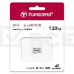 Флеш карта microSD 128GB Transcend microSDXC Class 10 UHS-I U3, V30, A1, (без адаптера), TLC, фото3