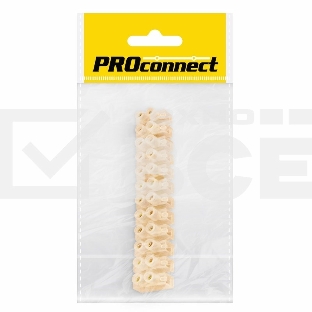 Колодка клеммная КВ-10 PROconnect, 10А, 10 мм², индивидуальная упаковка, 1 шт.
