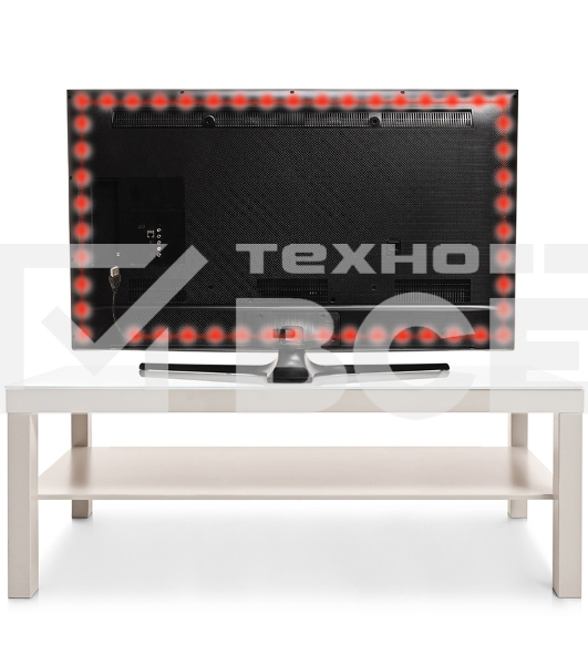 Лента светодиодная с USB коннектором 5 В, 8 мм, IP65, SMD 2835, 60 LED/m, цвет свечения красный