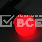 Лампа светодиодная d-45 3LED 1Вт шар E27 25лм 220В красн. Neon-Night 405-112, фото 1