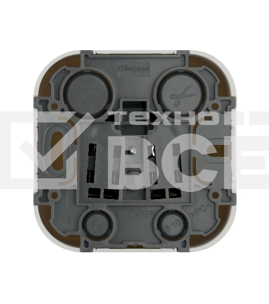 Розетка Legrand 782210 без заземления без шторок (Белая)
