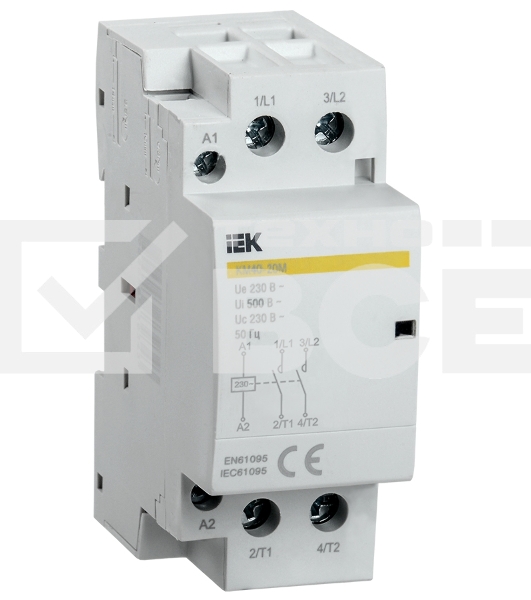 Контактор модульный КМ40-20М AC IEK MKK11-40-20