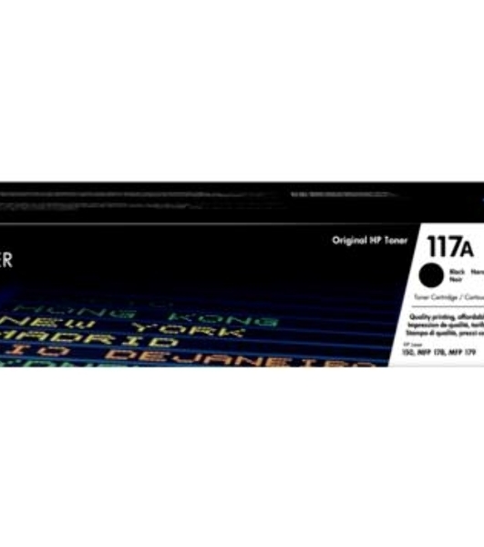 Картридж лазерный HP W2070A (HP 117A) черный для HP Color Laser 150/170 1000 страниц.