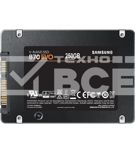 Накопитель SSD Samsung 870 EVO, 250GB, SATA III, 2.5