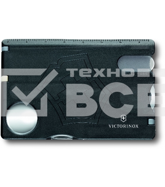 Швейцарская карта Victorinox Swiss Card Nailcare (0.7240.T3) черный полупрозрачный коробка подарочная