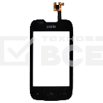 Сенсорное стекло (тачскрин) для Fly IQ431 IQ432, черное, фото4