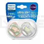 Пустышка ultra air, черепашка/кит, 6-18 мес., 2 шт., фото3