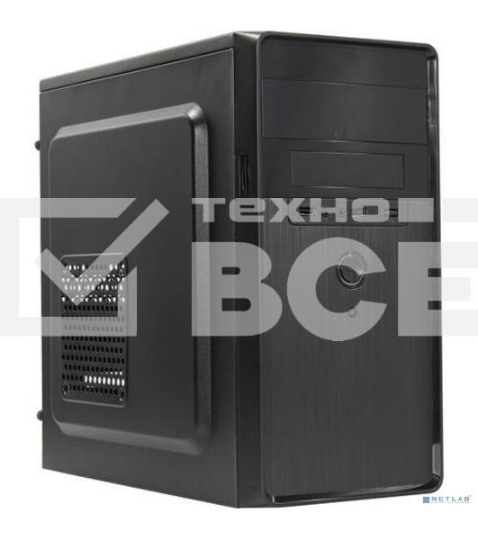 Компьютерный корпус Minitower ExeGate EX286412RUS BA-309 (mATX, без БП, 2*USB, HD аудио, черный)