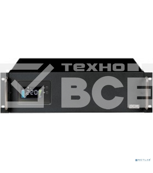 Источник бесперебойного питания Powercom King Pro RM KIN-2200AP LCD 1320Вт 2200ВА черный