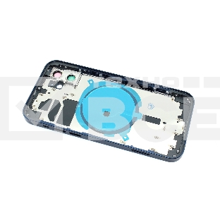 Задняя крышка (корпус) в сборе с рамкой для Apple iPhone 12 синяя
