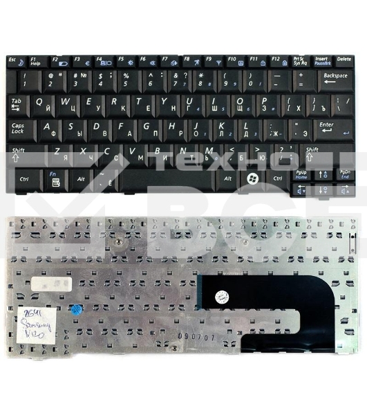 Клавиатура для ноутбука Samsung N120 N510, черная