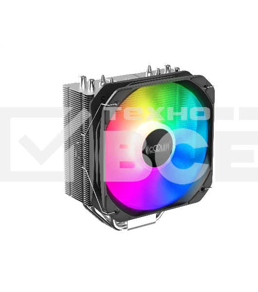 Кулер PCCooler Paladin 400 ARGB S115X/1200/1700/AM4 (20 шт/кор, TDP 200W, 130mm PWM ARGB FAN, 4 тепловые трубки 6мм, 800-1600RPM, 18-28,6dBa)