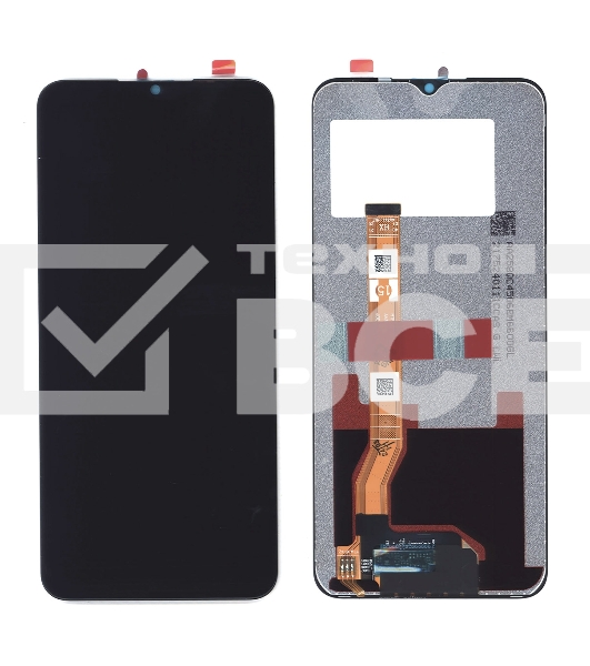 Дисплей для OPPO A17 (CPH2477), A17k (CPH2471) в сборе с тачскрином черный
