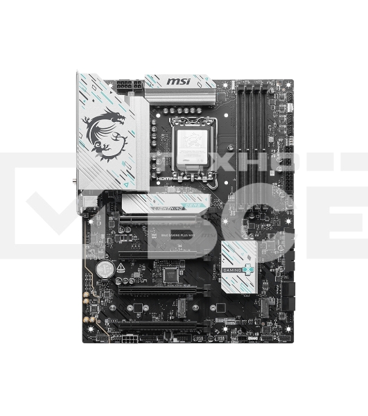 Материнская плата MSI B860 GAMING PLUS WIFI, LGA 1851, Intel B860, 4xDDR5, 4xSATA, 3xM.2, 1xPCIe 4.0 x4, 1xPCIe 5.0 x16, 1xDP, 1xHDMI, 1xUSB-C, 1x 5Gb LAN, 4xUSB-A 2.0, 2xUSB-A 3.2 Gen 1, 2xUSB 3.2 Gen 2, 7.1, 3x3.5 мм, ATX