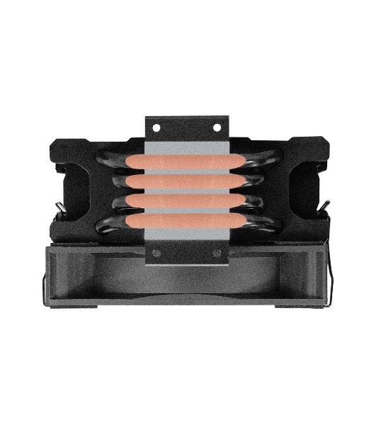 Кулер для процессора ExeGate Dark Magic EXX400V3-PWM.RGB (Al+Cu, черное покрытие, 4 тепл.трубки, LGA1150/1151/1155/1156/1200/1700/1851/AM2/AM2+/AM3/AM3+/AM4/AM5/FM1/FM2/754/939/940, TDP 140W, Fan 120mm, PWM, 800-1800RPM, Hydro bearing, 4pin, 11-24db, 500г брутто, RGB подсветка, с термопастой, на винтах, RTL)
