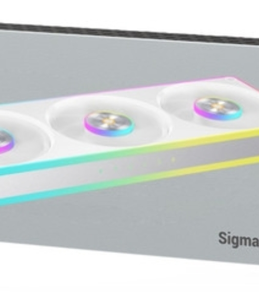 Вентилятор для корпуса Ocypus Sigma F36 WH ARGB, 3x120x120x25mm, 4-PIN PWM, 500-2200 RPM, 36 DBA MAX, FLUID DYNAMIC BEARING