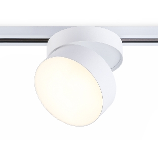 Трековый однофазный светодиодный светильник Ambrella light GL6872 WH белый LED 16W 3000K D115*90