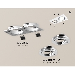 Комплект встраиваемого поворотного светильника Ambrella light XC7635082 SWH/PSL белый песок/серебро полированное MR16 GU5.3 (C7635, N7003), фото 1