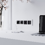 Розетка Ethernet RJ-45 (черный акрил), фото3