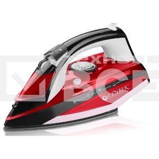 Утюг Centek CT-2344 RED 2400Вт, керамическая подошва, мощный паровой удар, самоочистка, 330мл