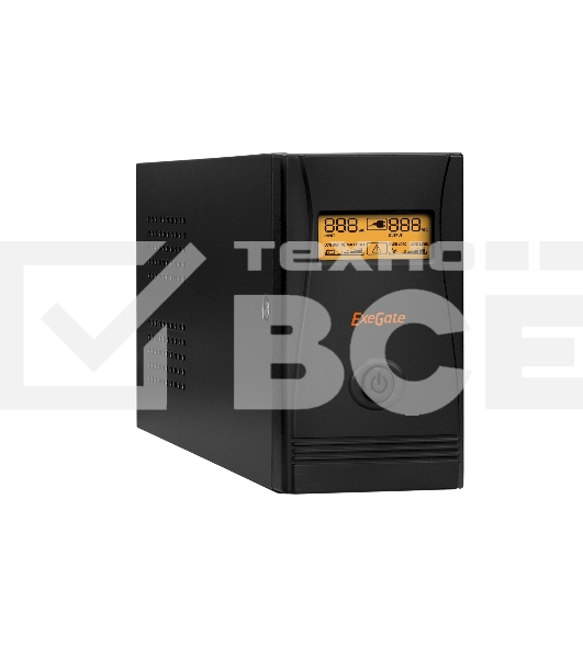 Источник бесперебойного питания ExeGate EP285583RUS SpecialPro Smart LLB-800.LCD.AVR.C13.RJ.USB <800VA/480W, LCD, AVR, 4*IEC-C13, RJ45/11, USB, Black>