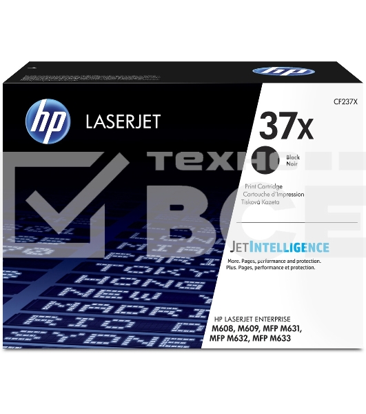 Картридж лазерный HP 37X High Yield Black для HP LaserJet (CF237X) 25000 стр