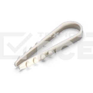 Дюбель-хомут ДХ 19-25 нейлон бел. (уп.100шт) Fortisflex 57551
