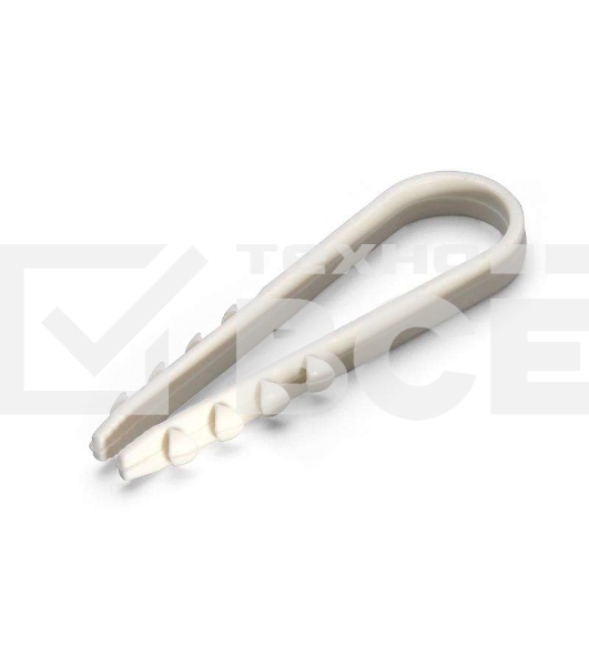 Дюбель-хомут ДХ 19-25 нейлон бел. (уп.100шт) Fortisflex 57551