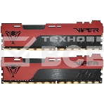 Оперативная память Patriot Viper Elite II, DDR4, 16GB (2x8 GB), 3200 MHz, CL18, радиатор, красный, чёрный, фото 1