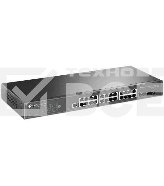 Коммутатор TP-Link JetStream™ 24-port Pure-Gigabit L2+ Managed Switch, 24 10/100/1000Mbps RJ45, 4*10G SFP+ Slots