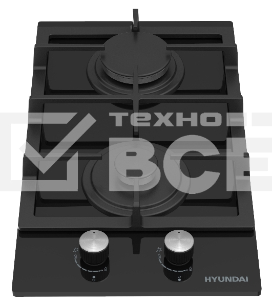 Газовая варочная поверхность Hyundai HHG 3235 BG черный