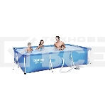 Бассейн каркасный Bestway 300х201х66см, 3300 л, с ф.-насосом, 56411, фото 1