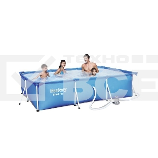 Бассейн каркасный Bestway 300х201х66см, 3300 л, с ф.-насосом, 56411