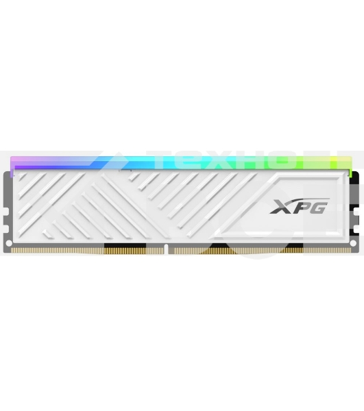 Оперативная память XPG Spectrix D35G RGB, 8GB, DDR4, 3600MHz, CL18, с радиатором, белый, RGB