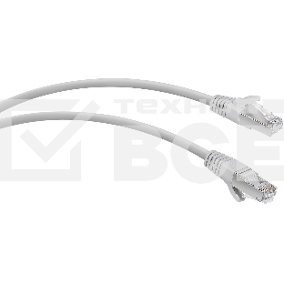 Патч-корд WRline WR-PC-RJ45-FTP-5E-0.3-GY F/UTP общий экран RJ-45 вил.-вилка RJ-45 кат.5E 0.3м серый LSZH (уп.:1шт)