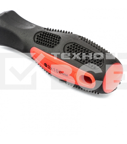Отвертка MATRIX 12208 SL3х100мм CrV двухкомп. рукоятка