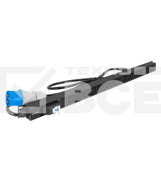 Блок розеток вертикальный ExeGate ServerPro PDU-V420 Al-20C134C19-IEC309-32A-1P (19