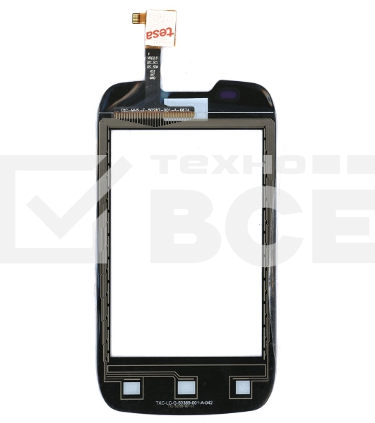 Сенсорное стекло (тачскрин) для Fly IQ431 IQ432, черное