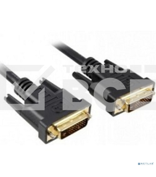 Кабель DVI dual link (25M-25M) 5м Exegate, позолоченные контакты