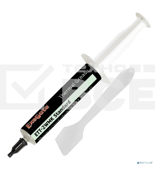 Термопаста ExeGate ETТ-2WMK Standard, шприц, 3г