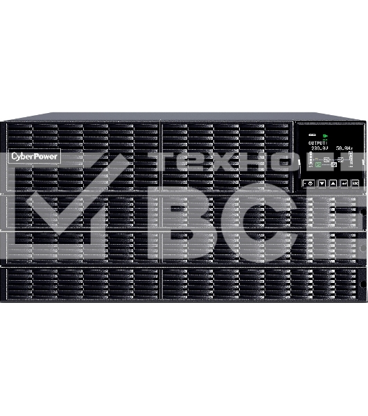 Источник бесперебойного питания CyberPower OLS10KERT5U Online 10000VA/10000W USB/RS-232/Dry/EPO/SNMP/CloudCard/(4 IEC С13, 4 IEC C19, terminal block)/bat.detect./МВ NEW
