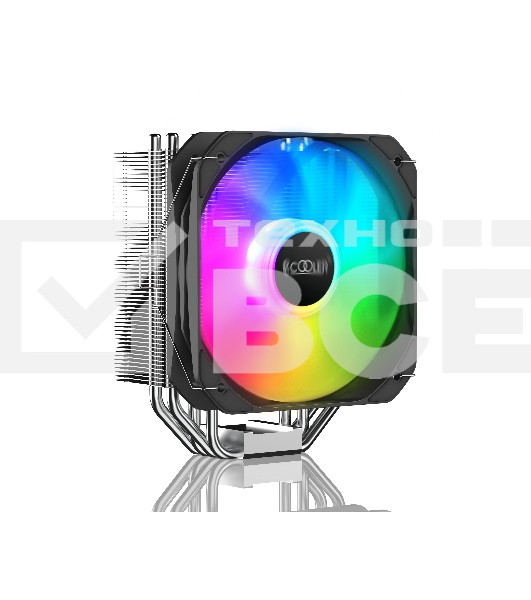 Кулер PCCooler Paladin 400 ARGB S115X/1200/1700/AM4 (20 шт/кор, TDP 200W, 130mm PWM ARGB FAN, 4 тепловые трубки 6мм, 800-1600RPM, 18-28,6dBa)
