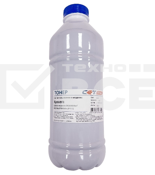 Тонер Cet PK11 CET8857A-300 черный бутылка 300гр. для принтера Kyocera ECOSYS M2135dn/2735dw/2040dn/2640idw/P2235dn/P2040dw