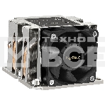Кулер для процессора ExeGate ESNK-P0068AP4.PWM.2U.3647.Cu серебристый/черный, 60 мм, алюминий/медь, 6800 об/мин, 52 дБ, 4 pin, 205 Вт, 64.5 мм, фото2
