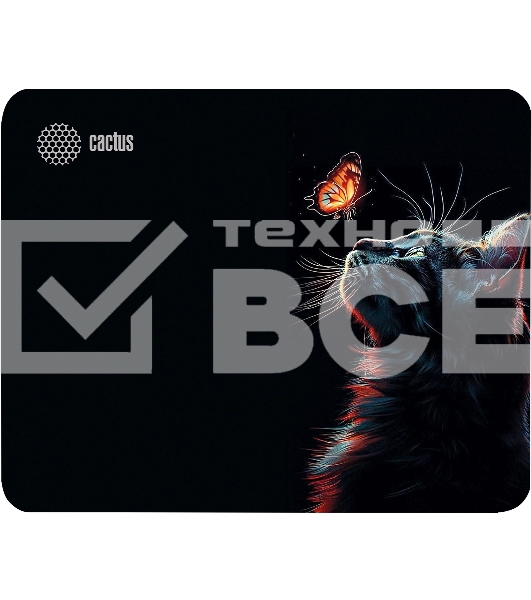 Коврик для мыши Cactus Night Cat 220x180x2мм (CS-MP-P12XS)