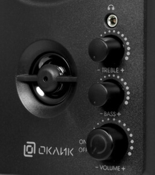 Акустическая система Oklick OK-164 2.0 белый 30Вт